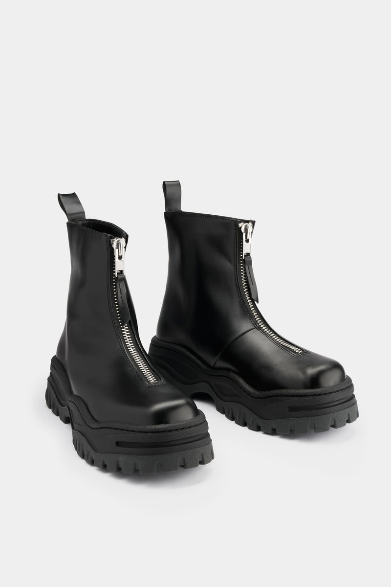 Raven II Black Leather