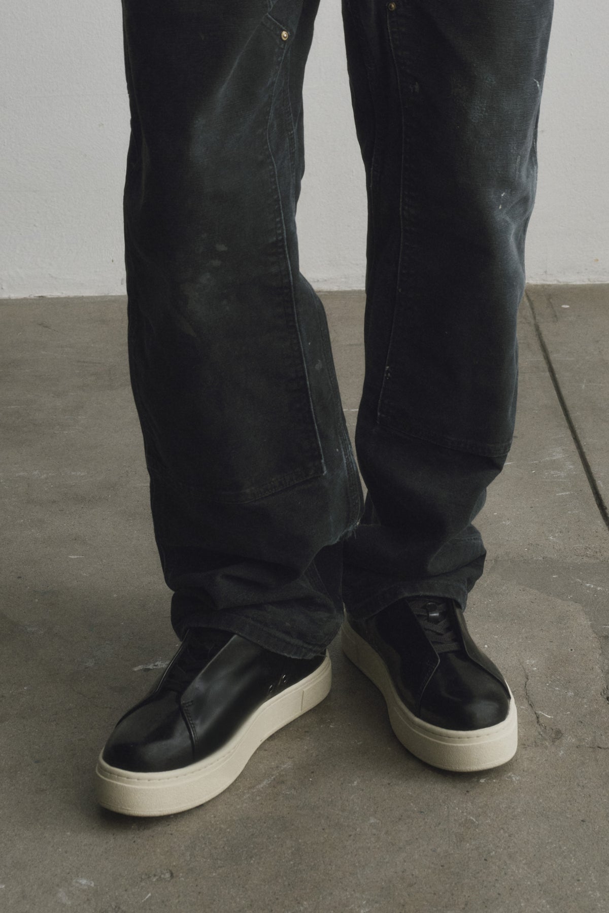 Doja Lace-Up Black Leather