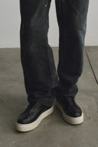 Doja Lace-Up Black Leather
