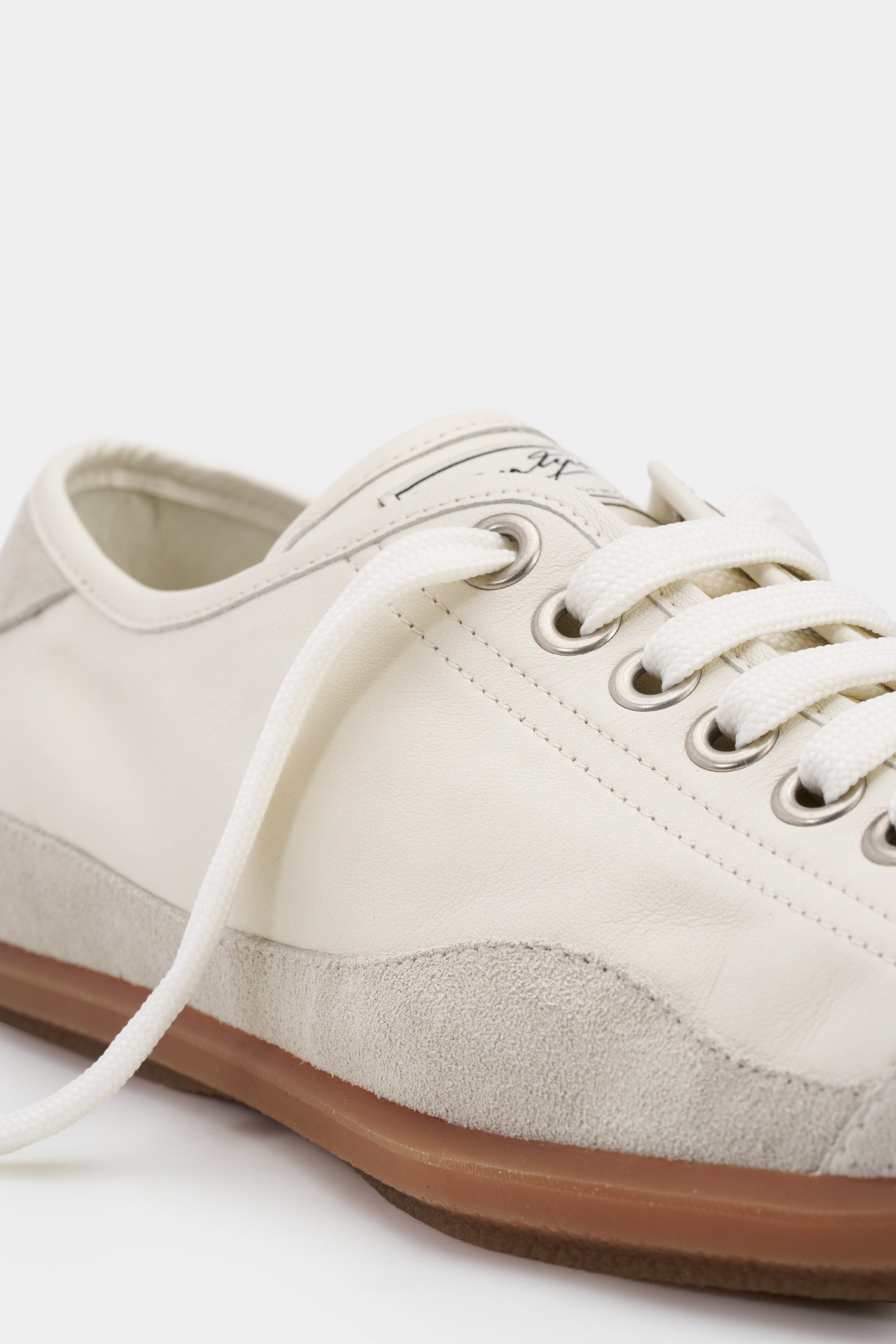 Balestra White Leather