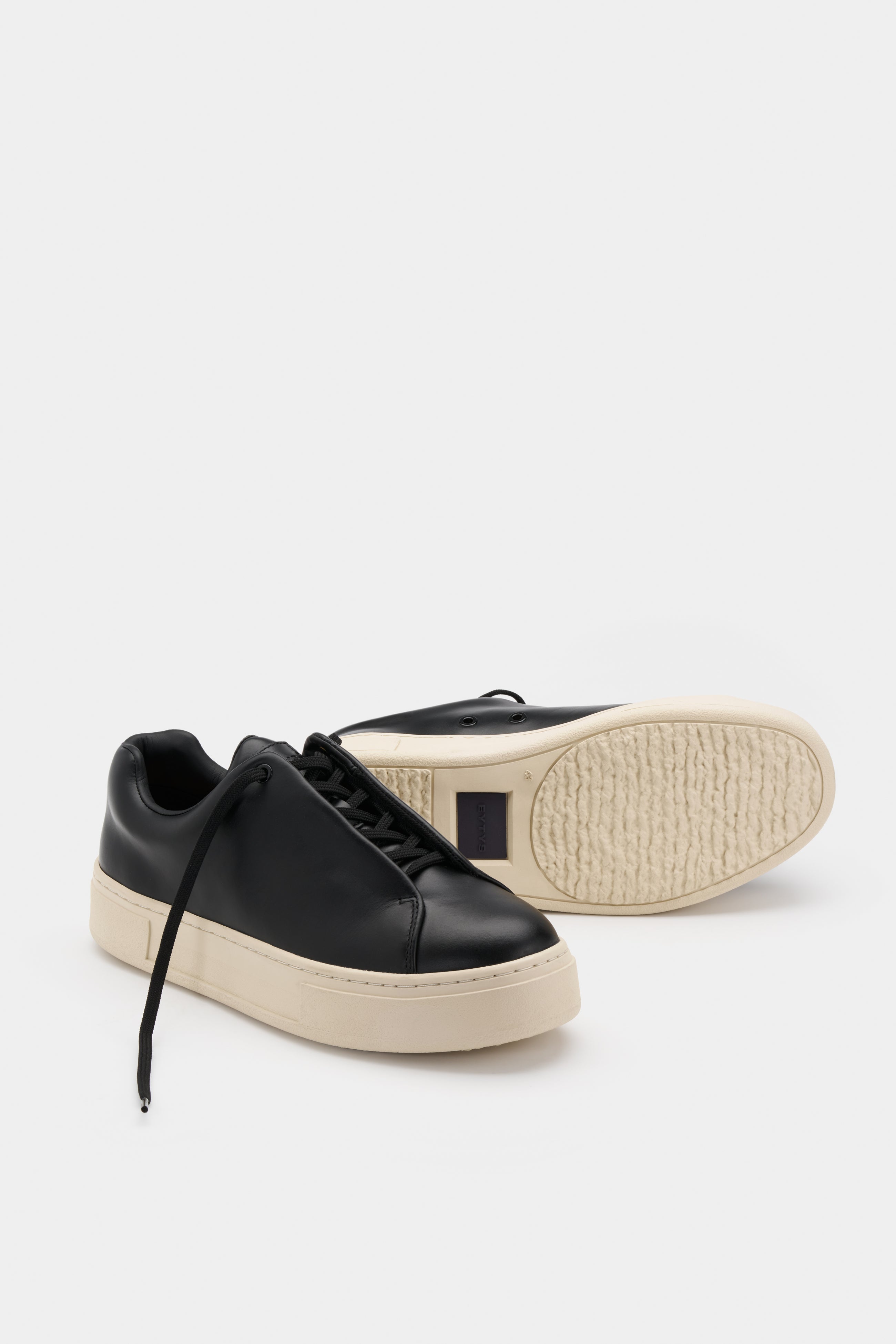 Doja Lace-Up Black Leather