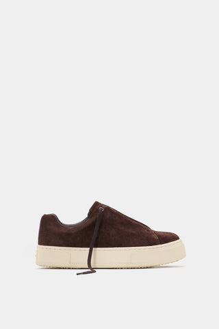 Doja Lace-Up Chocolate Suede