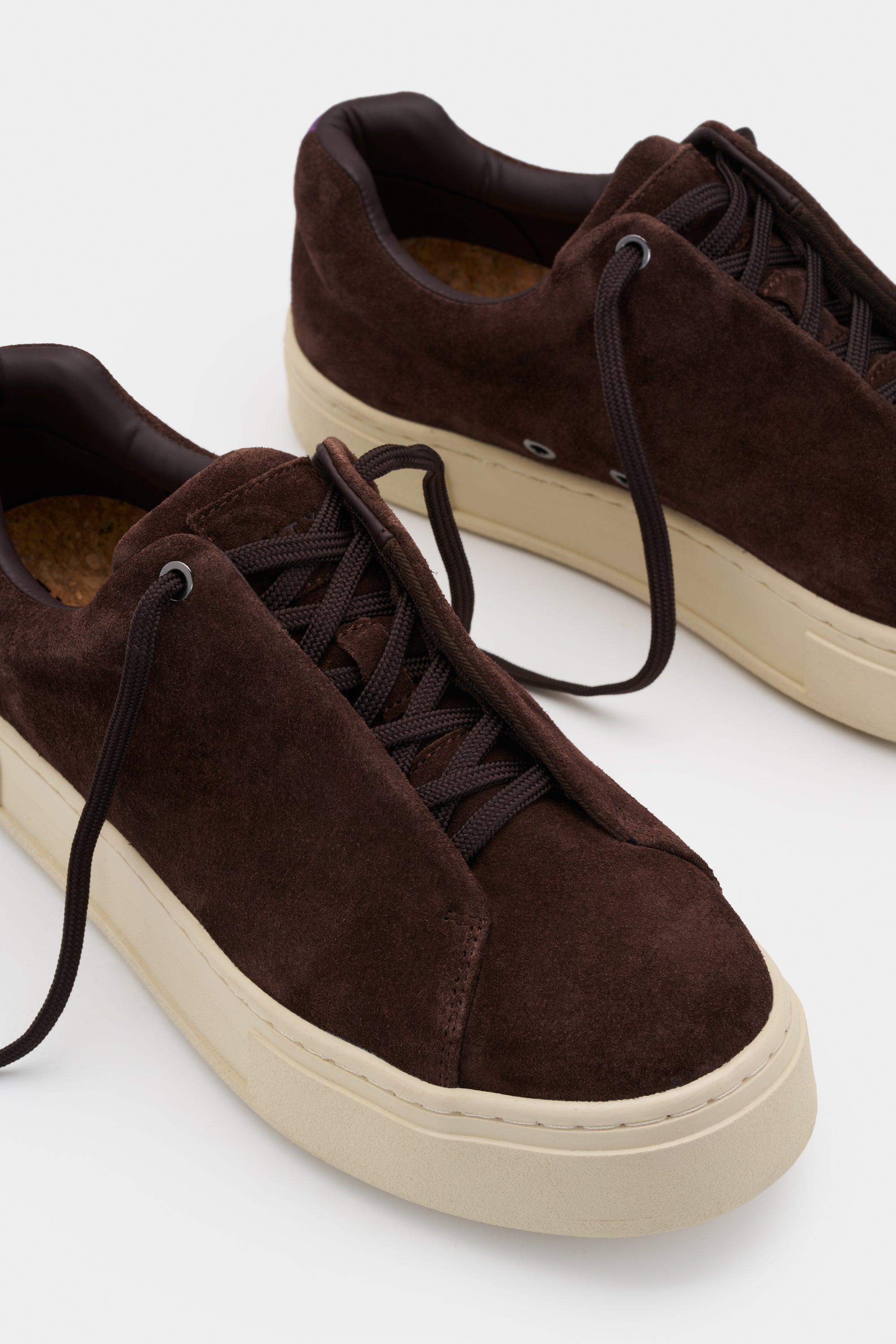 Doja Lace-Up Chocolate Suede