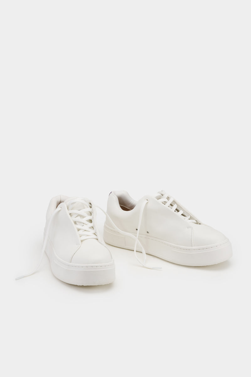 Doja Lace-Up White Leather