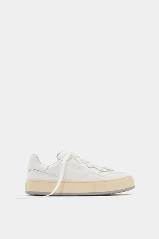 Trophy White Leather
