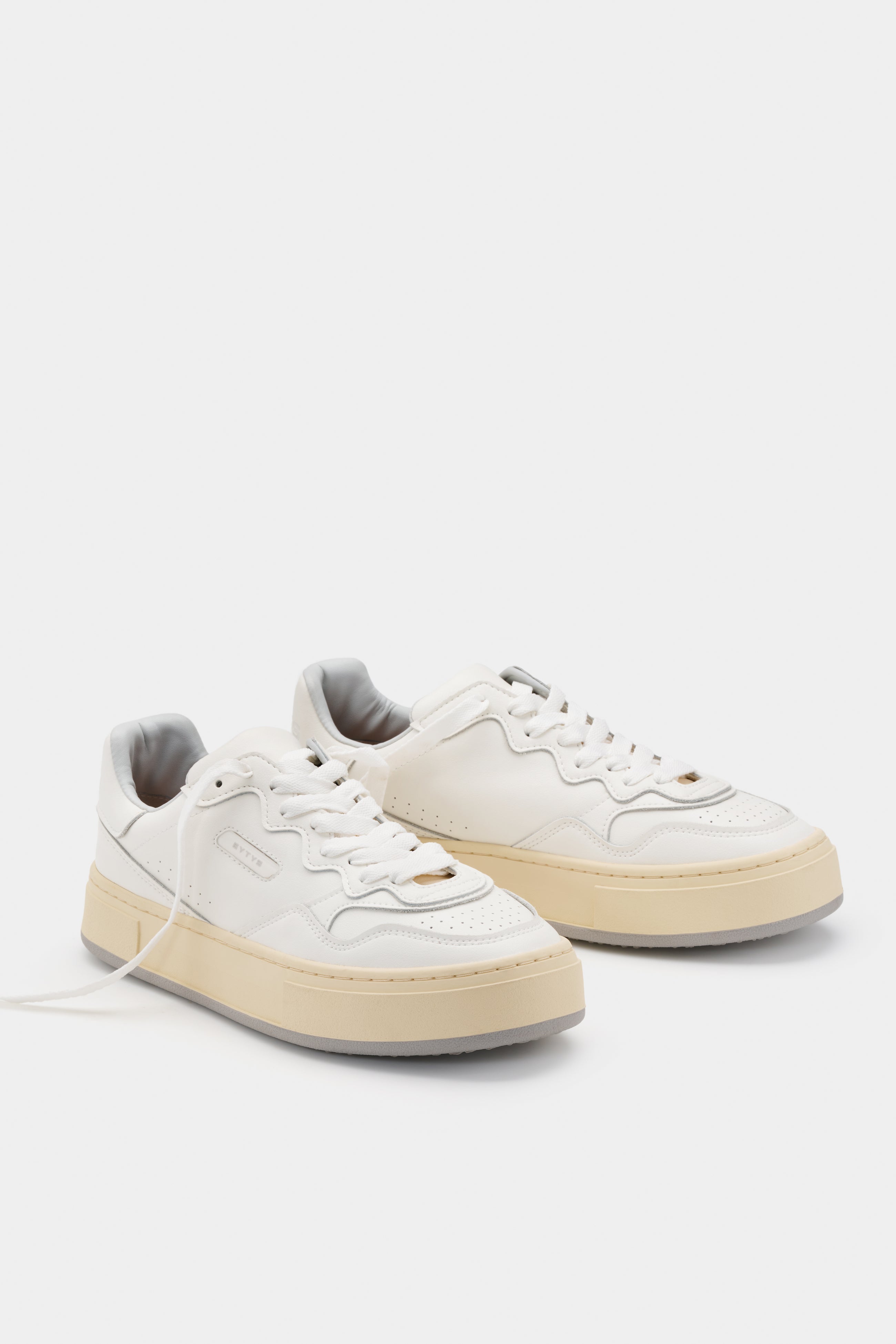 Trophy White Leather