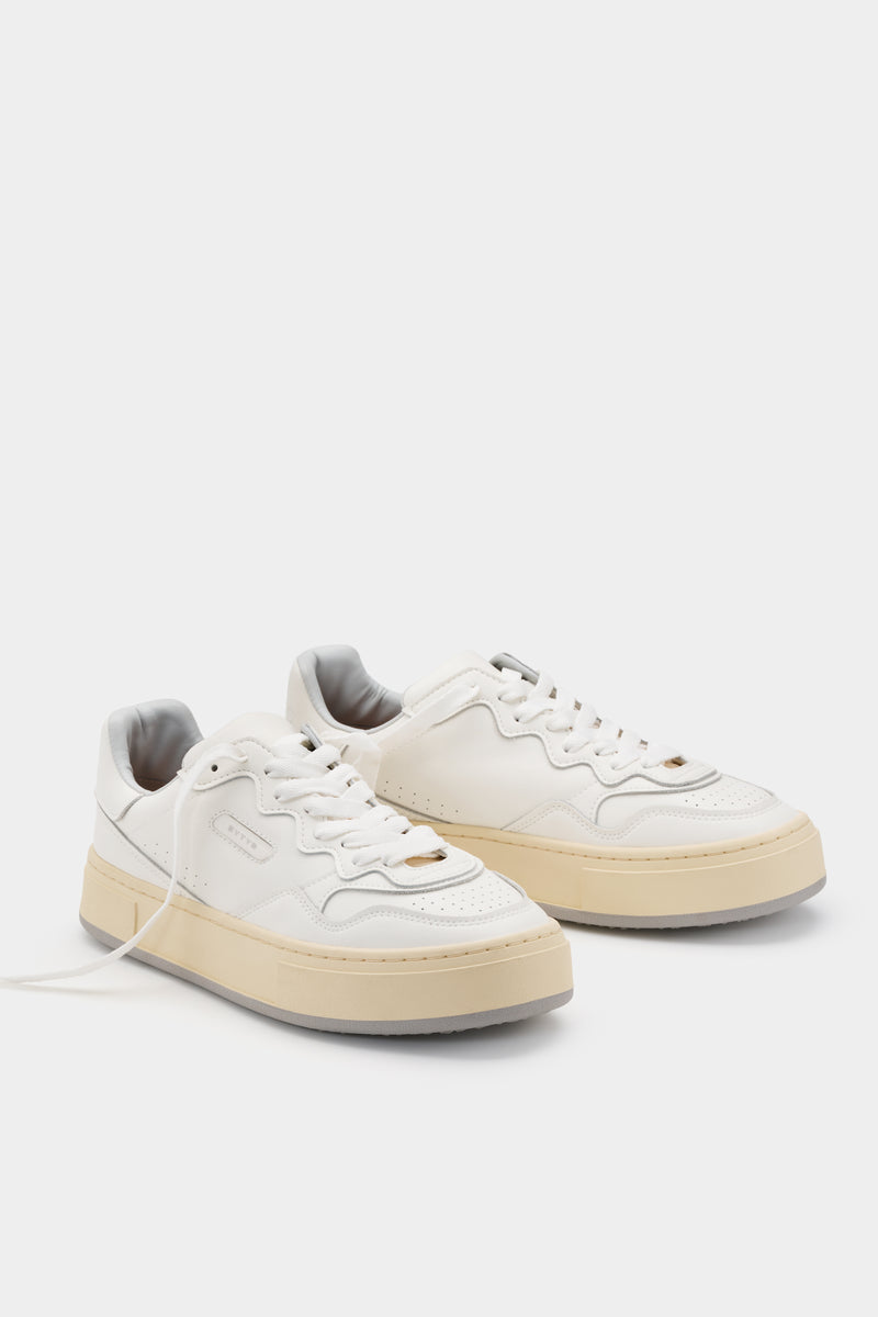 Trophy White Leather