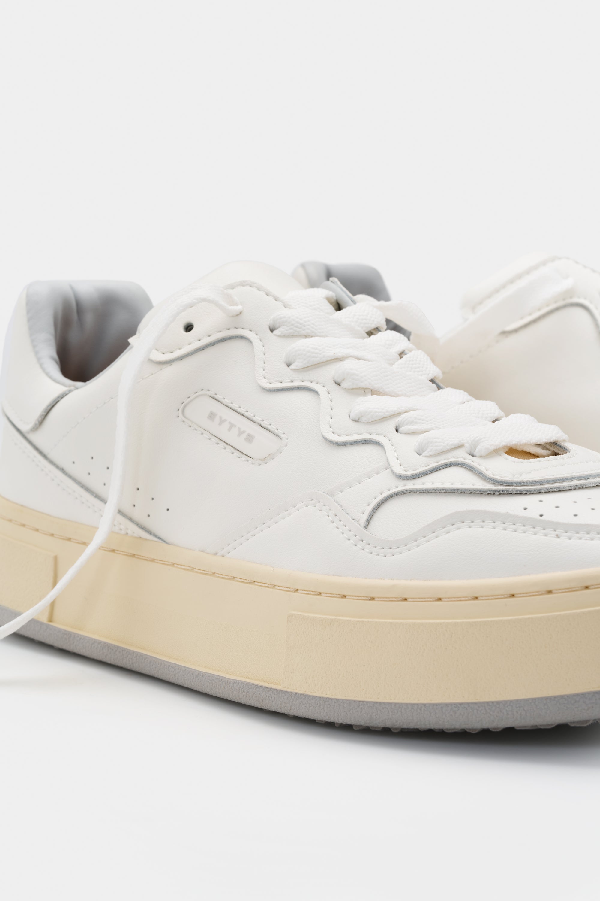 Trophy White Leather