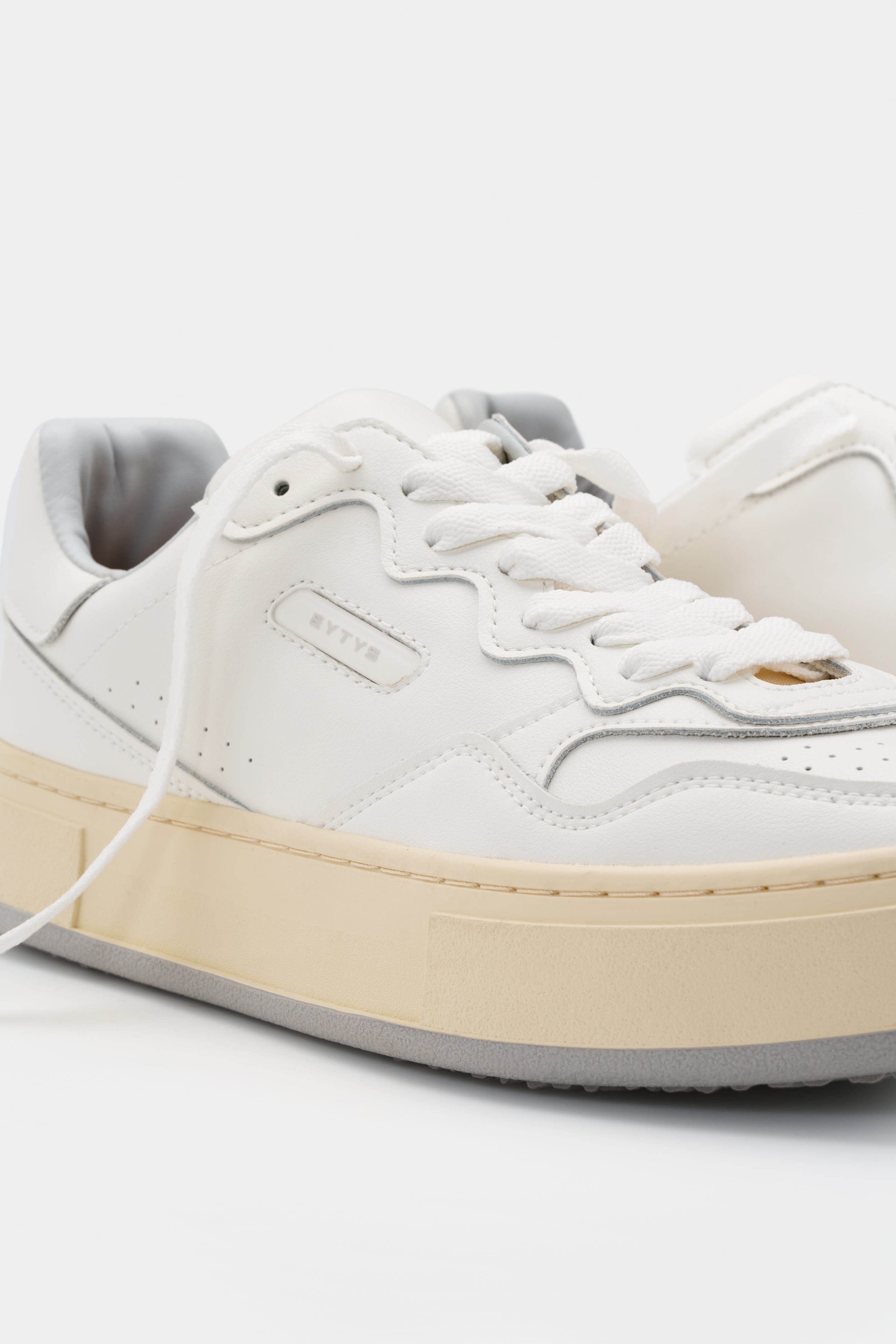 Trophy White Leather
